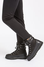 Mono Bergschuh Damen Schwarz Gefüttert