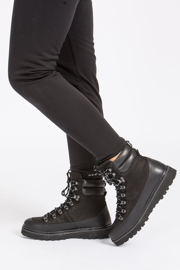 Mono Bergschuh Damen Schwarz Gefüttert