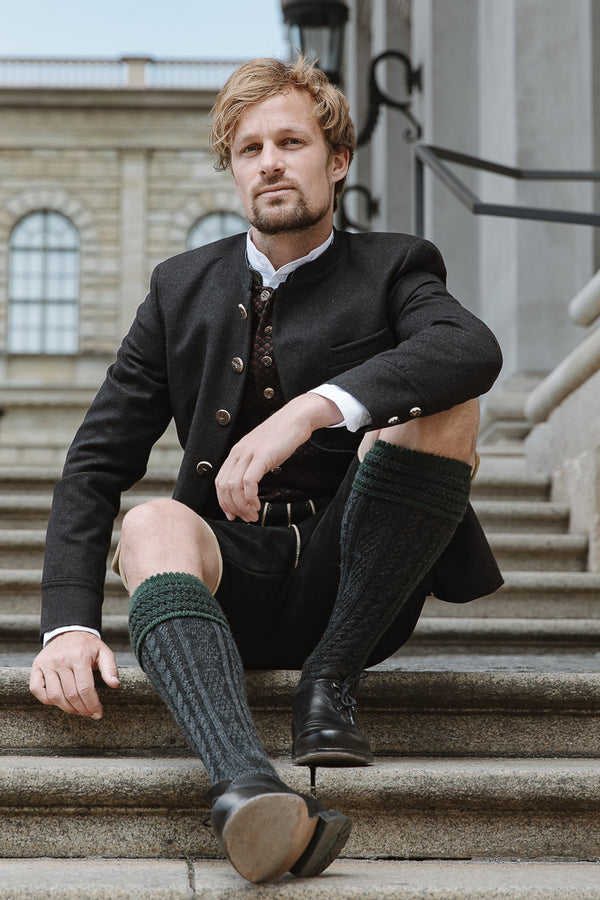 Gottseidank Trachtenjanker Helmut anthrazit