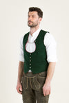 Gebrüder Orth Miesbacher Weste Moos Vorderansicht | Gebrueder Orth Miesbacher vest moss front view