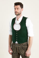 Gebrüder Orth Miesbacher Weste Moos Detail | Gebrueder Orth Miesbacher vest moss detail