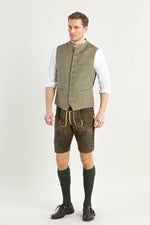 Ostarrichi Hirschlederhose Kaiser moor Detail | Ostarrichi Hirschlederhose Kaiser moor detail