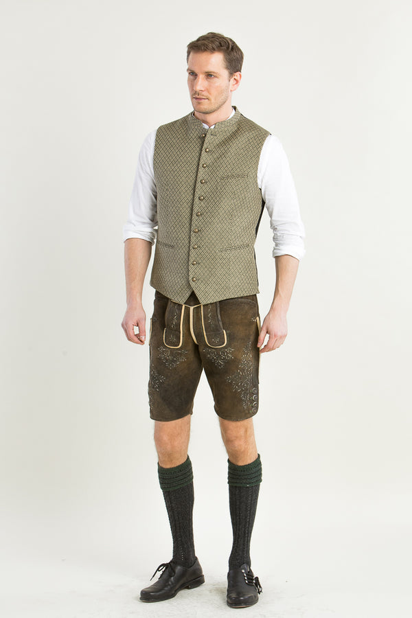 Ostarrichi Hirschlederhose Kaiser moor Detail | Ostarrichi Hirschlederhose Kaiser moor detail
