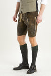 Ostarrichi Hirschlederhose Kaiser moor Vorderansicht | Ostarrichi Hirschlederhose Kaiser moor front view
