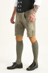 Ostarrichi Lederhose Alois gletscher Vorderansicht | Ostarrichi Lederhose Alois glacier front view