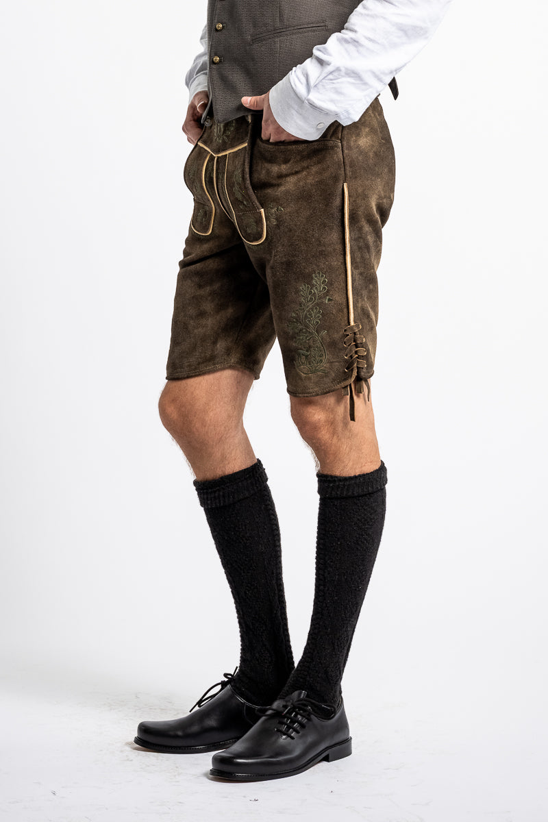 Ostarrichi Lederhosen Franz Beige Green