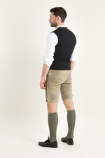 Ostarrichi Hirschlederhose Ludwig oliv Getragen | Ostarrichi Stag Leather Lederhosen Ludwig Olive worn