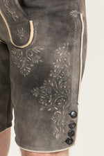 Ostarrichi Lederhose Kaiser old grey Getragen | Ostarrichi Lederhose Kaiser old grey worn