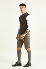 Ostarrichi Hirschlederhose Ludwig-2 oliv Rückansicht | Ostarrichi Hirschlederhose Ludwig-2 olive back view