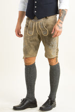 Ostarrichi Lederhose Ludwig inka Vorderansicht | Ostarrichi Lederhose Ludwig inka front view