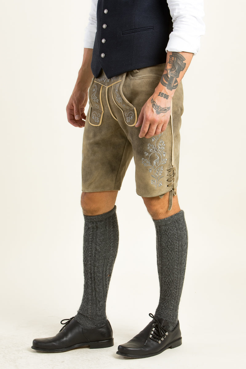 Ostarrichi Lederhose Ludwig inka Detail | Ostarrichi Lederhose Ludwig inka detail