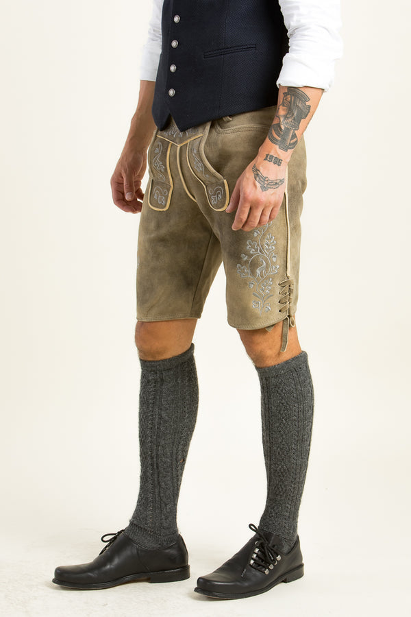 Ostarrichi Lederhose Ludwig inka Detail | Ostarrichi Lederhose Ludwig inka detail