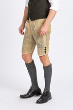 Ostarrichi Ziegenlederhose Weissenberg safari Detail | Ostarrichi Goatskin Lederhose Weissenberg safari detail