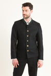Gebrüder Orth Trachtenjanker Tegernseer anthrazit Vorderansicht | Gebrüder Orth traditional jacket Tegernseer anthracite front view
