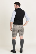 Spieth & Wensky Lederhose Austin oxford grün Detail Stickerei | Spieth & Wensky Lederhosen Austin oxford green embroidery detail