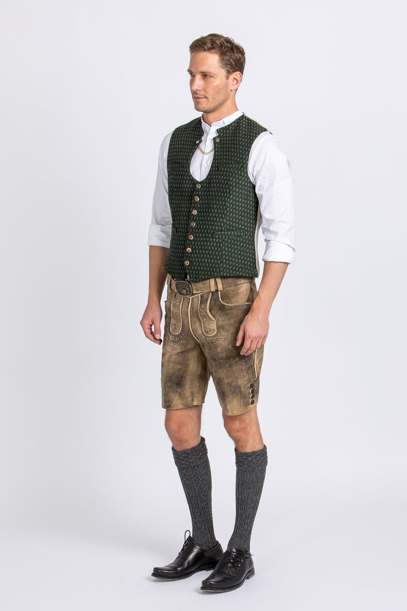 Spieth & Wensky Lederhose Grafenau camel Detail | Spieth & Wensky Lederhosen Grafenau Camel detail