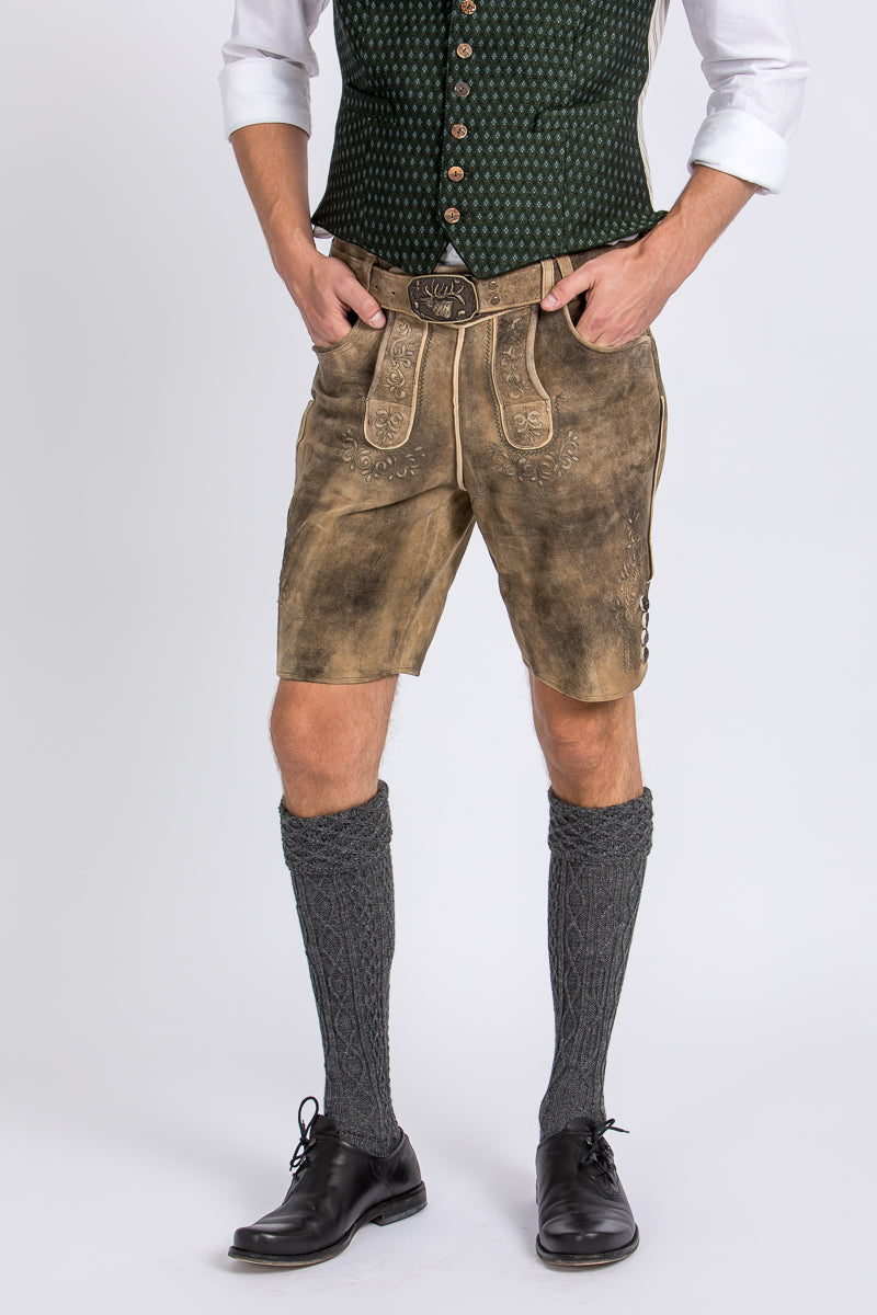 Spieth & Wensky Lederhose Grafenau camel Rückansicht | Spieth & Wensky Lederhosen Grafenau Camel back view