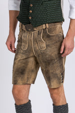 Spieth & Wensky Lederhose Grafenau camel Detail | Spieth & Wensky Lederhosen Grafenau Camel detail