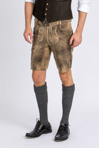 Spieth & Wensky Lederhose Grafenau camel Vorderansicht | Spieth & Wensky Lederhosen Grafenau Camel front view