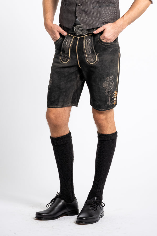 Spieth&Wensky Lederhose Kronplatz nero