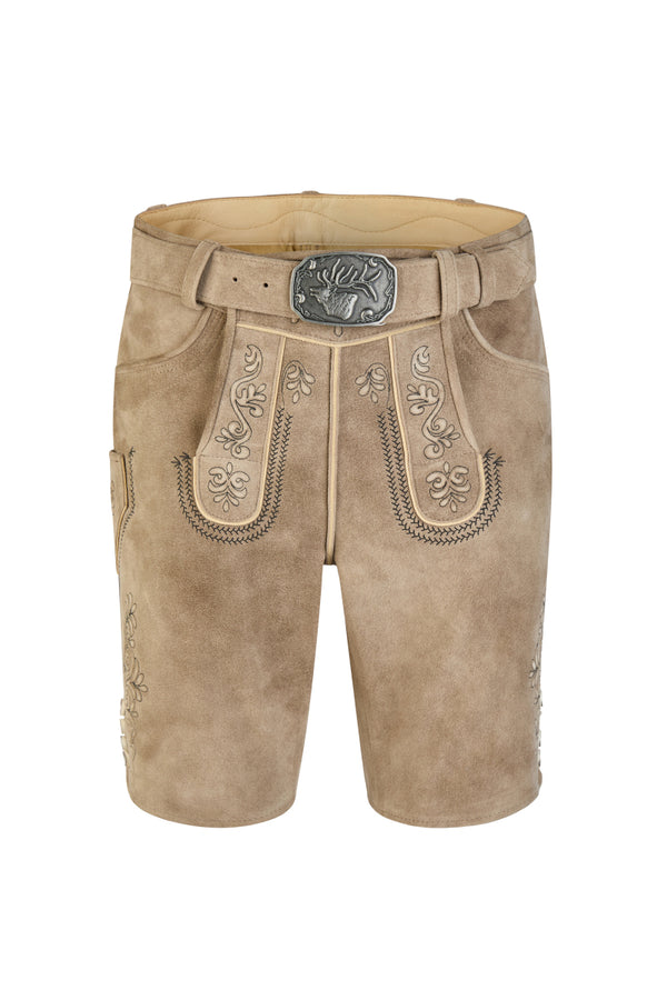 Spieth & Wensky Lederhose Hermes schwarz linde Vorderansicht | Spieth & Wensky Hermes leather pants black linden front view