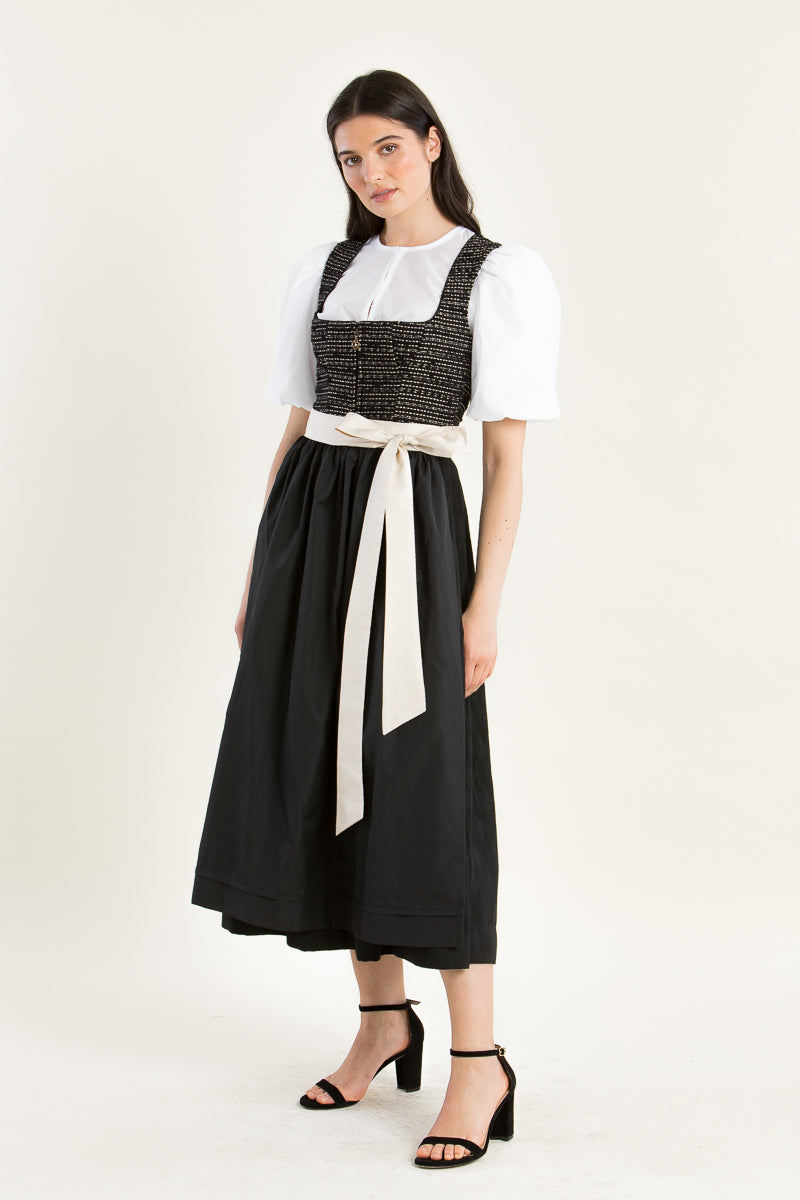 Sportalm Dirndl Freundorf schwarz Detail Mieder | Sportalm Dirndl Freundorf black bodice detail
