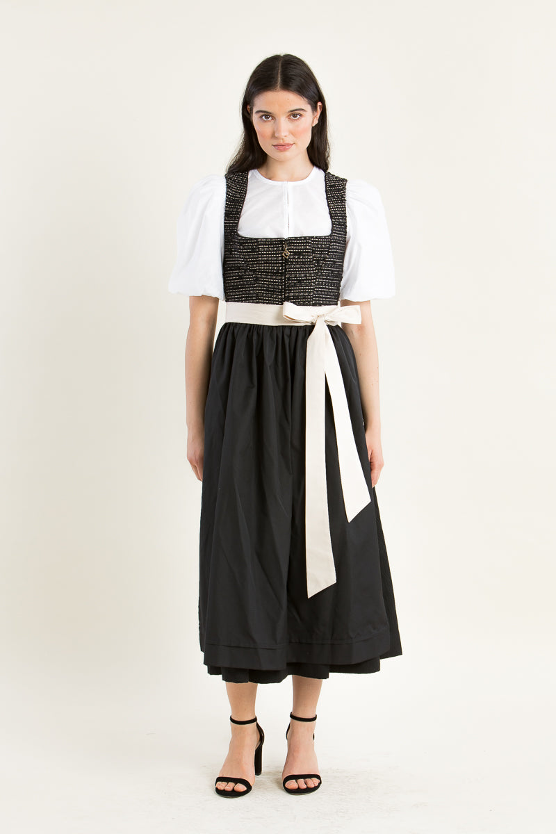 Sportalm Dirndl Freundorf schwarz Rückansicht | Sportalm Dirndl Freundorf black back view