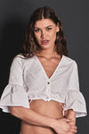 Sportalm Dirndlbluse Palmira weiß Vorderansicht | Sportalm Dirndl Blouse Palmira white front view