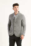 Stapf Trachtenjanker Bastl Lero Vorderansicht | Stapf Traditional Jacket Bastl Lero grey front view