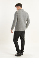 Stapf Trachtenjanker Bastl Lero Detail Stehkragen | Stapf Traditional Jacket Bastl Lero grey collar detail