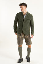 Stapf Trachtenjanker Bastl Tannenzweig Rückansicht | Stapf Traditional Jacket Bastl fir green back view