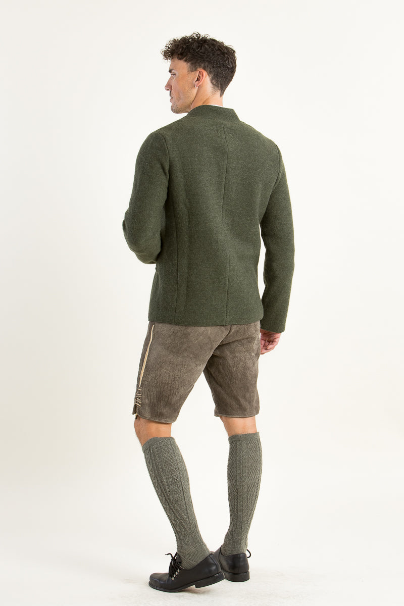 Stapf Trachtenjanker Bastl Tannenzweig Detail Knopf | Stapf Traditional Jacket Bastl fir green button detail