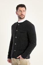 Stapf Walkjanker Brunhard Anthrazit Vorderansicht | Stapf Boiled Wool Jacket Brunhard anthracite front view