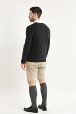 Stapf Walkjanker Brunhard Anthrazit Detail Münzknopf | Stapf Boiled Wool Jacket Brunhard anthracite coin button detail