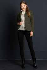 Loden Steiner Trachtenjanker Ines Herbstlaub Rückansicht | Loden Steiner traditional jacket Ines autumn leaf back view