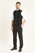 Gebrüder Orth Stresemannhose schwarz Detail | Gebrüder Orth Stresemann trousers black detail