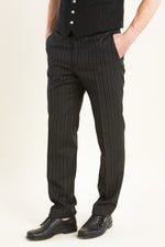 Gebrüder Orth Stresemannhose schwarz Vorderansicht | Gebrüder Orth Stresemann trousers black front view