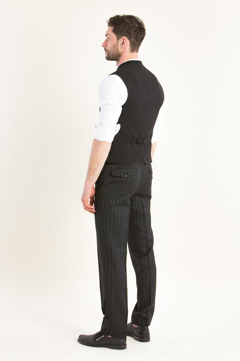 Gebrüder Orth Stresemannhose schwarz Getragen | Gebrüder Orth Stresemann trousers black worn