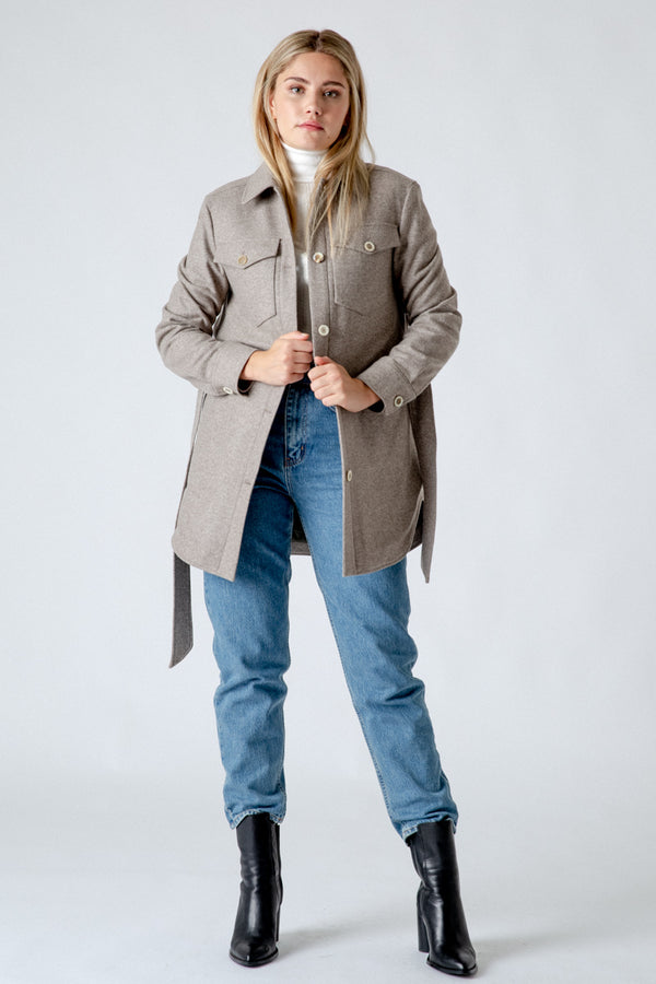 Gottseidank Loden Overshirt Filippa Rahm Rückansicht | Gottseidank loden overshirt Filippa cream back view