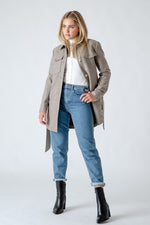 Gottseidank Loden Overshirt Filippa Rahm Vorderansicht | Gottseidank loden overshirt Filippa cream front view