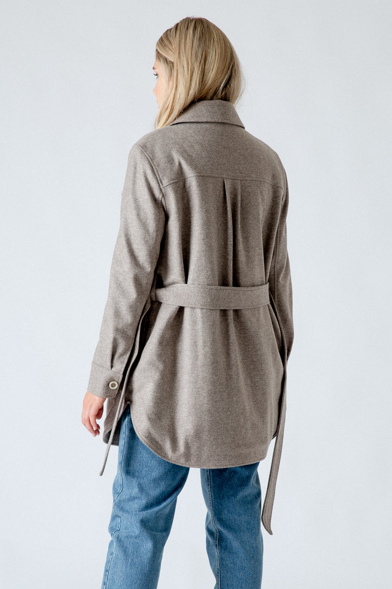Gottseidank Loden Overshirt Filippa Rahm Detail | Gottseidank loden overshirt Filippa cream detail