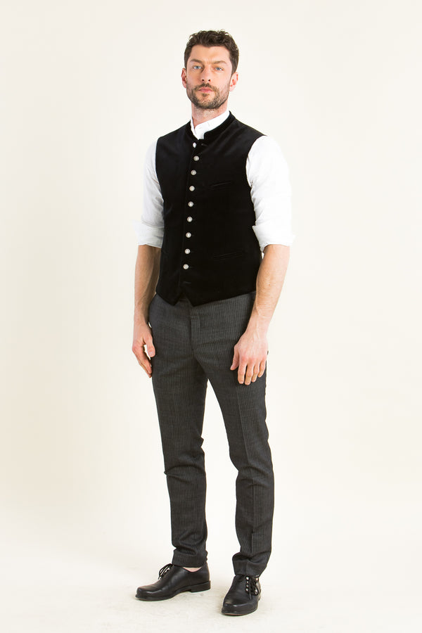 Gebrüder Orth Stresemannhose anthrazit Rückansicht | Gebrüder Orth Stresemann trousers anthracite back view