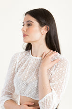 Wenger Dirndlbluse Fiona ecru Rückansicht | Wenger dirndl blouse Fiona ecru back view