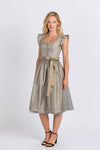 Wenger Dirndl Carolina hellgrau Vorderansicht | Wenger dirndl Carolina light grey front view