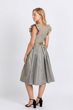 Wenger Dirndl Carolina hellgrau Detail Rock | Wenger dirndl Carolina light grey skirt detail