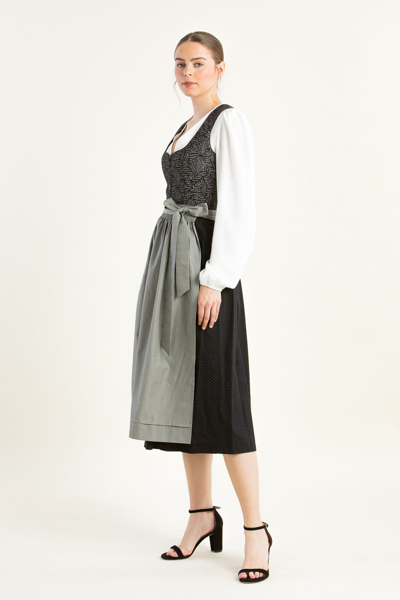 Wenger Dirndl Isi schwarz Detail Mieder | Wenger Dirndl Isi black bodice detail