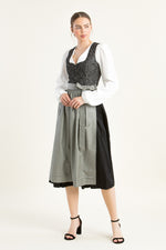 Wenger Dirndl Isi schwarz Vorderansicht | Wenger Dirndl Isi black front view