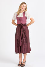 Wenger Dirndl Isolde bordeaux Rückansicht | Wenger Dirndl Isolde bordeaux back view