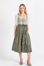 Wenger Dirndl Isolde grün Rückansicht | Wenger Dirndl Isolde green back view