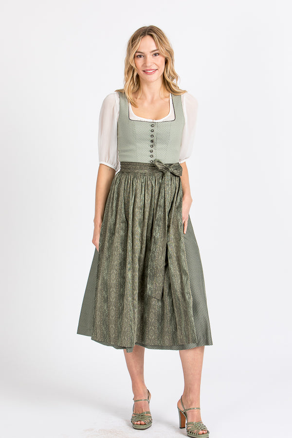 Wenger Dirndl Isolde grün Rückansicht | Wenger Dirndl Isolde green back view